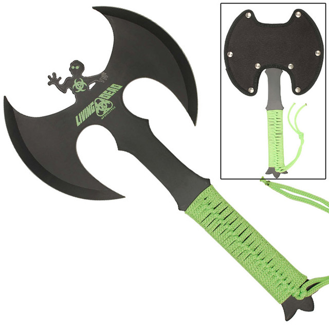 Living Dead Apocalypse Full Tang Double Headed Axe