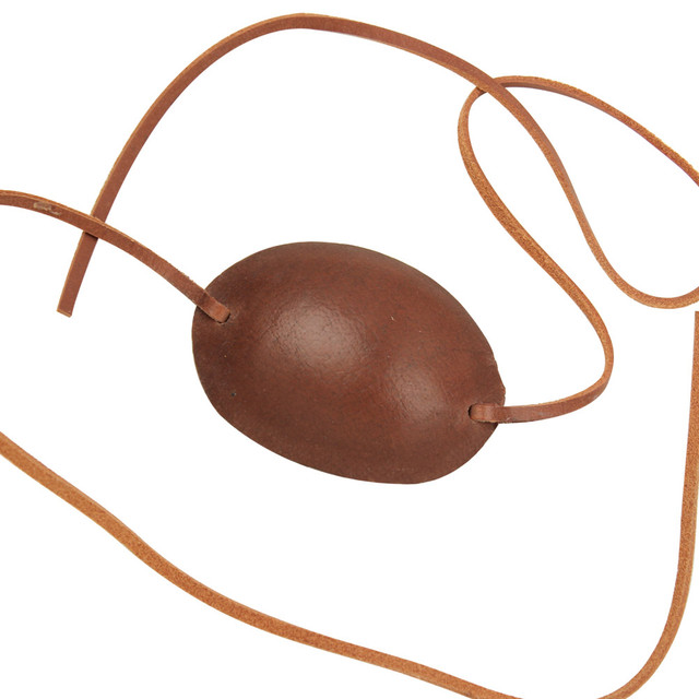 Pirate Of The Caribbean Brown Leather Eye Patch