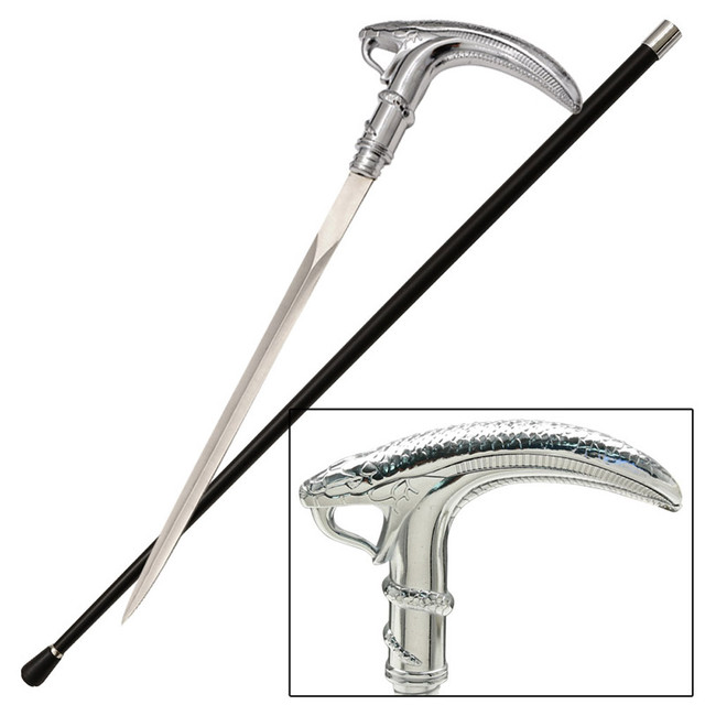 Snake Head Walking Sword Cane Snake Head Walking Sword Cane