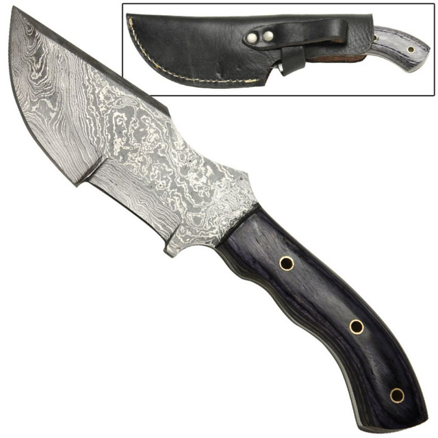 Ozark Full Tang  Damascus Steel Tracker Knife