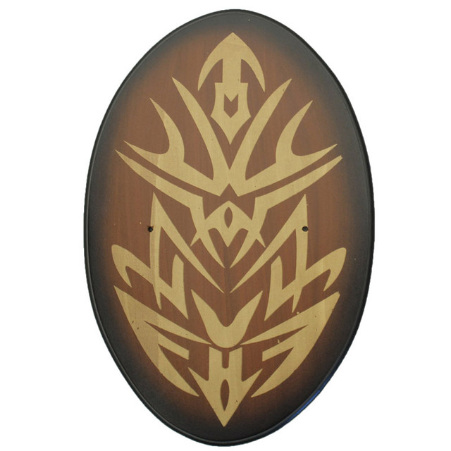 Tribal Oval Universal Wood Wall Sword Plaque Display Tribal Oval Universal Wood Wall Sword Plaque Display