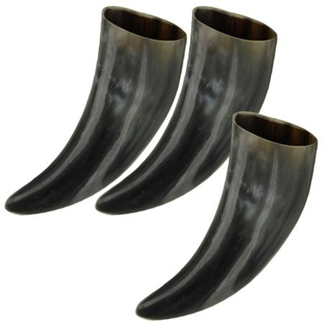 3 Piece Drinking Horn Set 3 Piece Drinking Horn Set