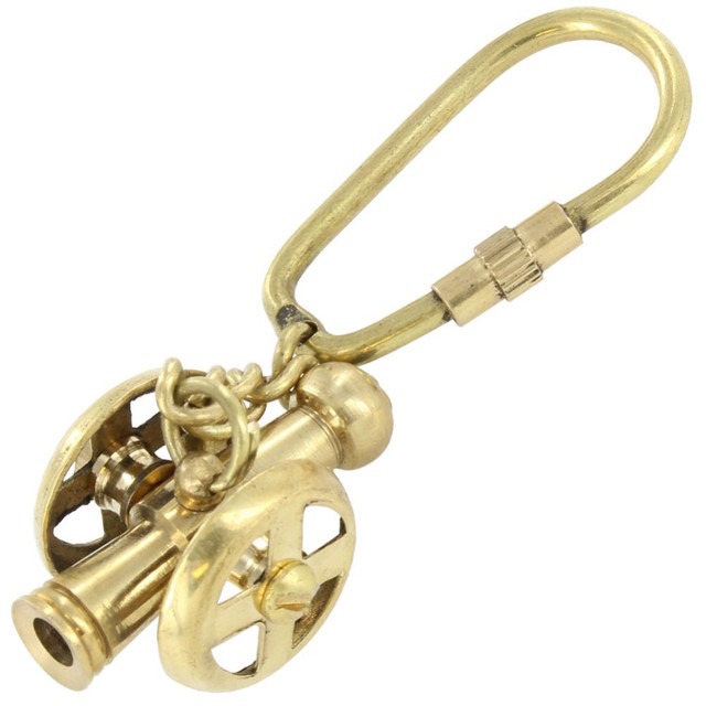 Military Brass Warfare Cannon Keychain Military Brass Warfare Cannon Keychain