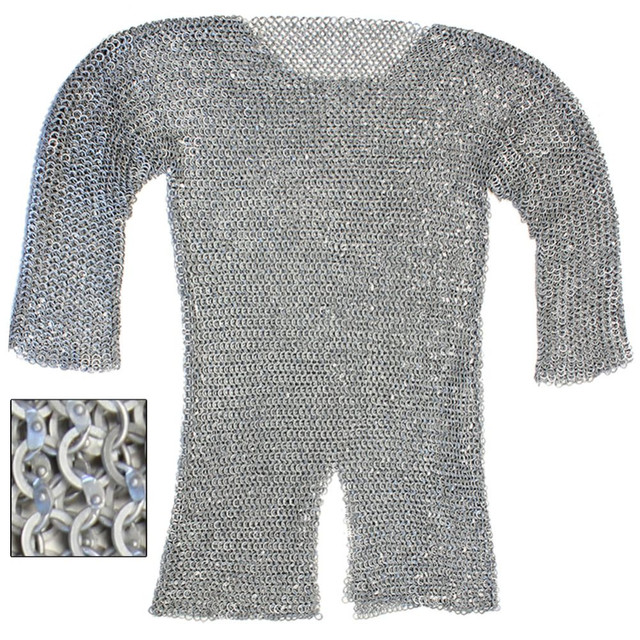 Theater Aluminum Hauberk Chainmail Ex-Large