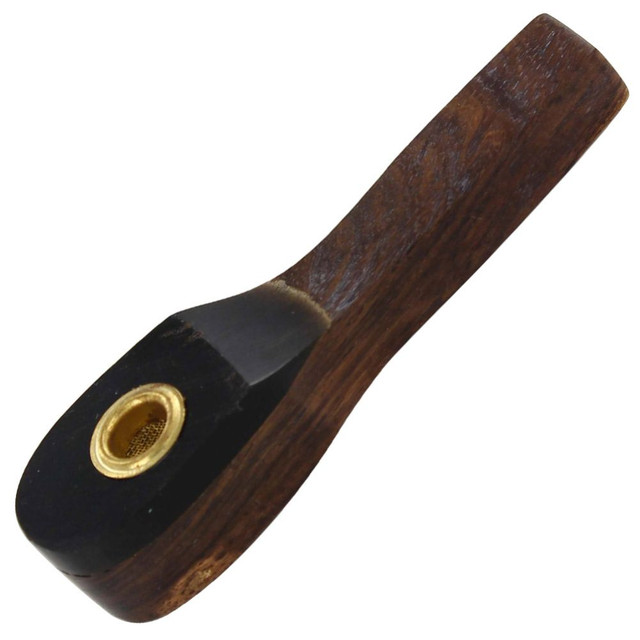 Wood and Horn Miniature Pipe