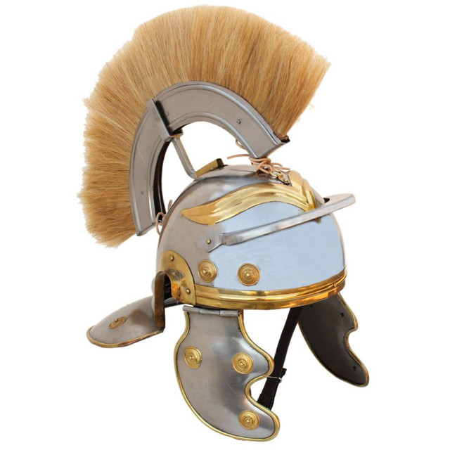 Imperial Roman Centurion Helmet with Blonde Plume Imperial Roman Centurion Helmet with Blonde Plume