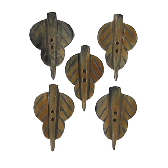 Handmade Autumn Harvest Horn Set of Buttons Handmade Autumn Harvest Horn Set of Buttons