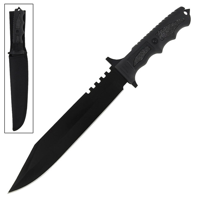 Fixed Deadly Reinforcements Blackout Knife Fixed Deadly Reinforcements Blackout Knife