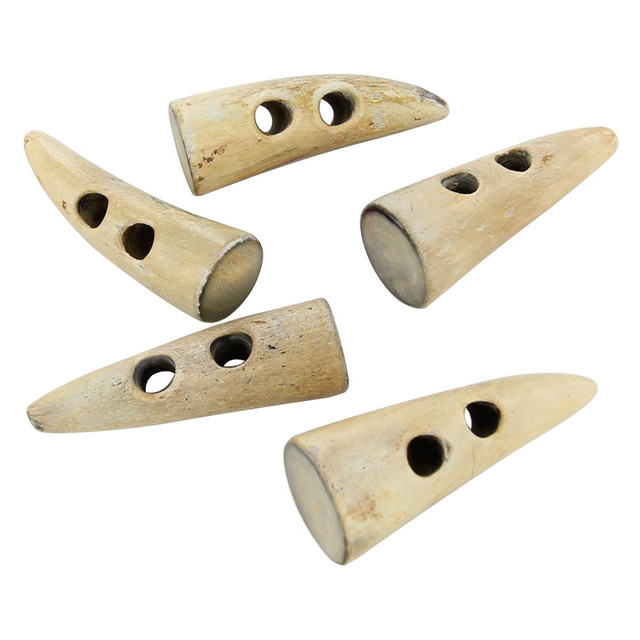Natural Horn Viking Age Toggle Set Natural Horn Viking Age Toggle Set