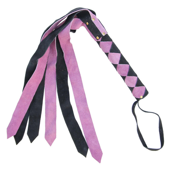 Handmade Suede Night Mistress Flogger Handmade Suede Night Mistress Flogger