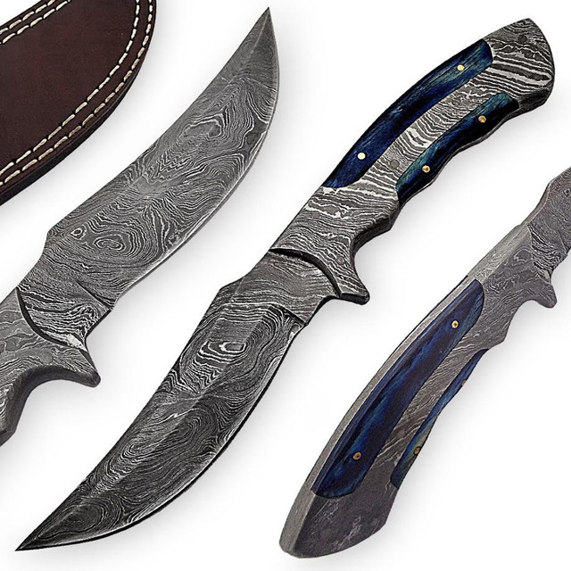 Damascus Rio Grande Lone Rider Full Tang Knife Damascus Rio Grande Lone Rider Full Tang Knife
