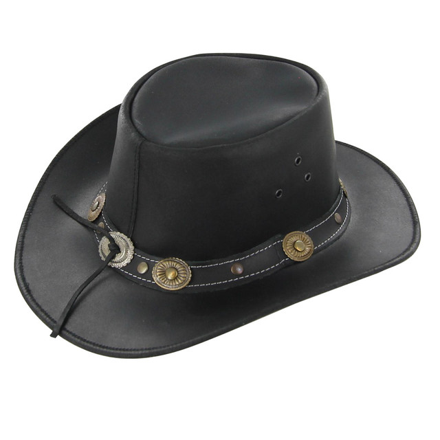 Leather Mustang Runner Outdoor Hat Leather Mustang Runner Outdoor Hat