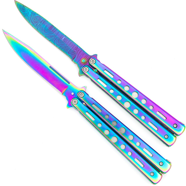 Moonlight Masquerade Titanium Butterfly Knife