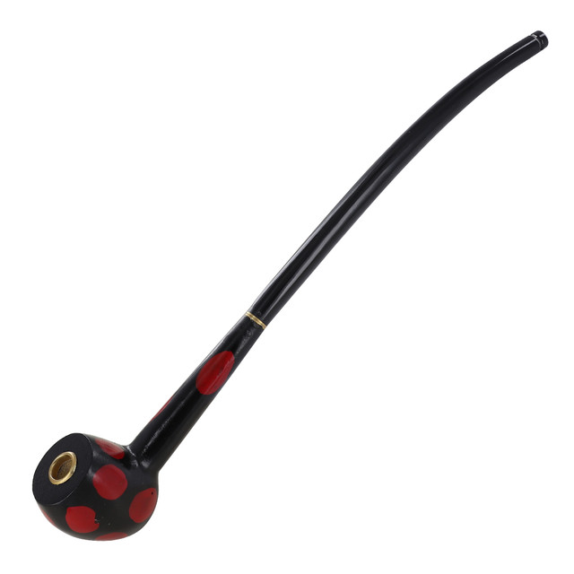 Ladybug Wizard Long Spotted Tobacco Pipe