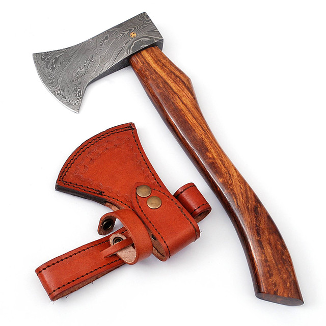 Pigeon Forge Damascus Steel Outdoor Camping Hatchet Axe