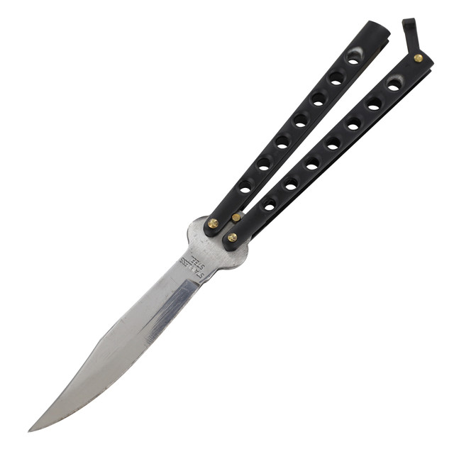 Shooting Cans Balisong Butterfly Flipper Knife