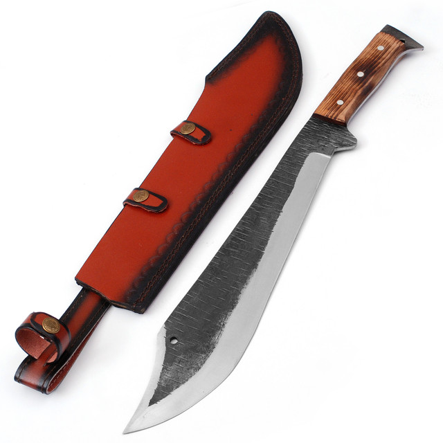 EGKH-30 Inches Tactical Machete-hand Forged Blade-truck Leaf