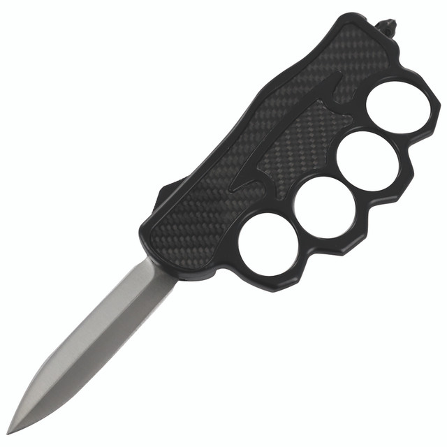 World Of Pain Automatic OTF Trench Style Knuckle Knife - Kaswords.com