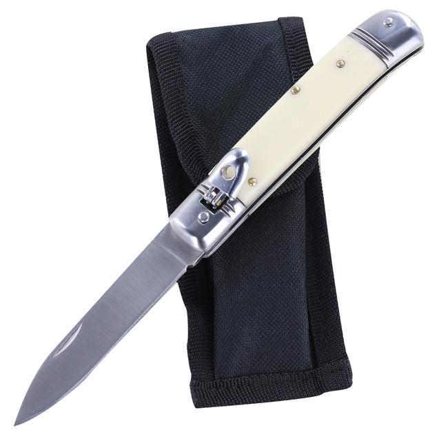 Argent Leviathan Automatic Lever Lock Switchblade Knife | Blue