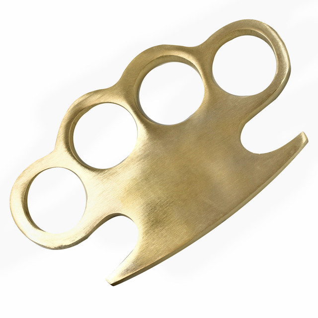 No Mercy 100% Pure Brass Knuckle Novelty Knuckleduster Paperweight Accessory