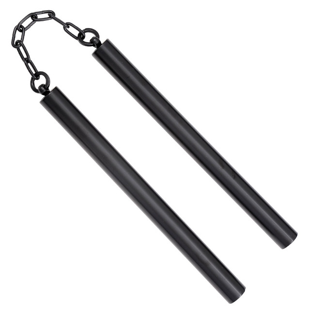 Tempest Stainless Steel Nunchaku – 10.75 Inch Martial Arts Training Weapon | Black