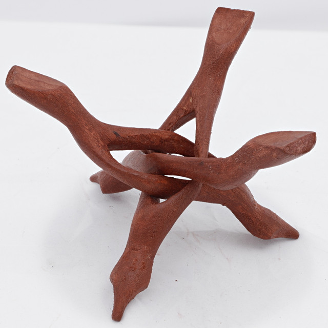Wooden Cobra Sword & Cane Display Stand – Hand Carved
