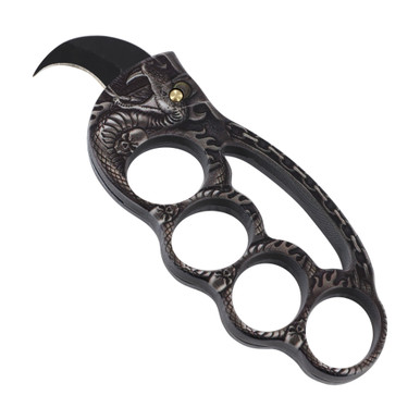 Don't Tread on Me Automatic Knuckle Karambit Knife