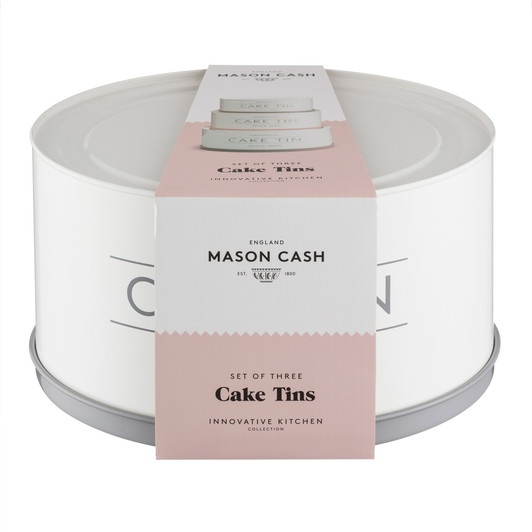 Innovative Kitchen Set of 3 Cake Tins, 19cm, 22cm, 25cm Innovative Kitchen Set of 3 Cake Tins, 19cm, 22cm, 25cm