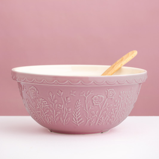 In The Meadow Pink Rose Mixing Bowl - 4 Litre / 29cm In The Meadow Pink Rose Mixing Bowl - 4 Litre / 29cm
