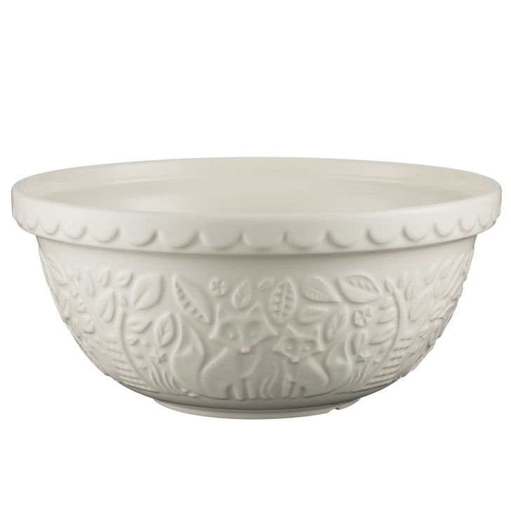 In The Forest Fox Cream Mixing Bowl, 29cm/ 4 Litre