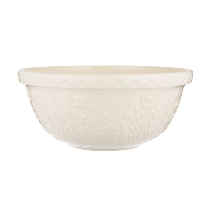 In The Meadow Cream Rose Mixing Bowl, 29cm / 4 Litre