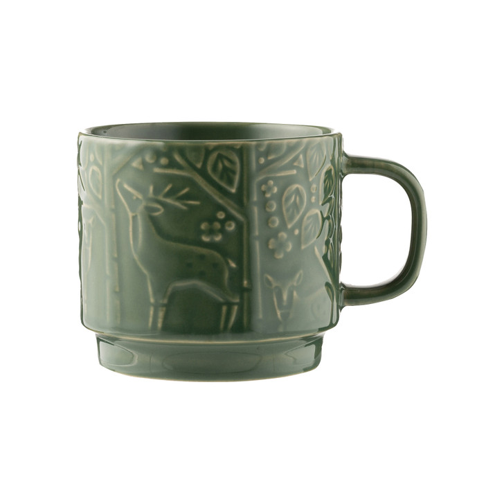 In The Forest Green Mug, 300ml / 12 x 9 x 8cm