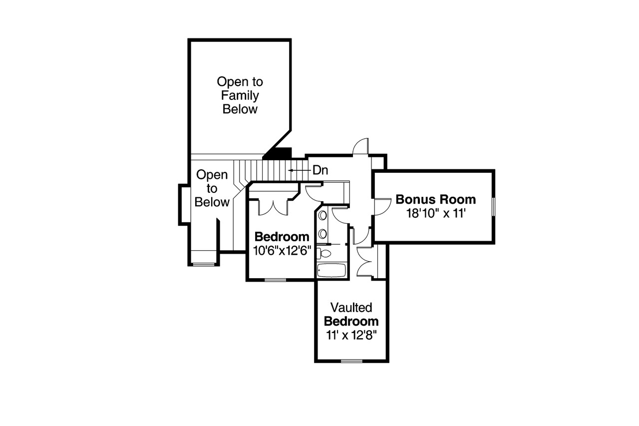 Secondary Image - Country House Plan - Heartwood 10-300 - 2nd Floor Plan 