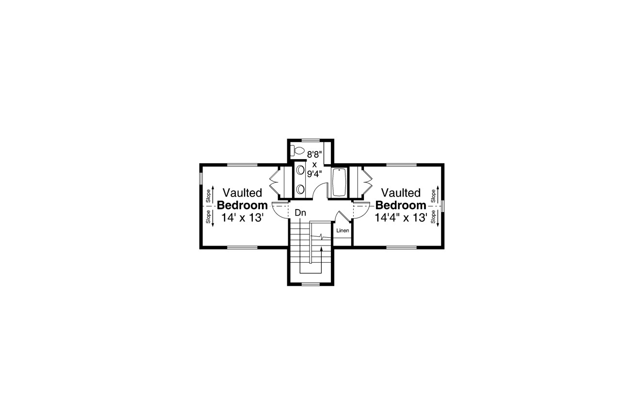 Secondary Image - Traditional House Plan - Harebell 31-196 - 2nd Floor Plan 