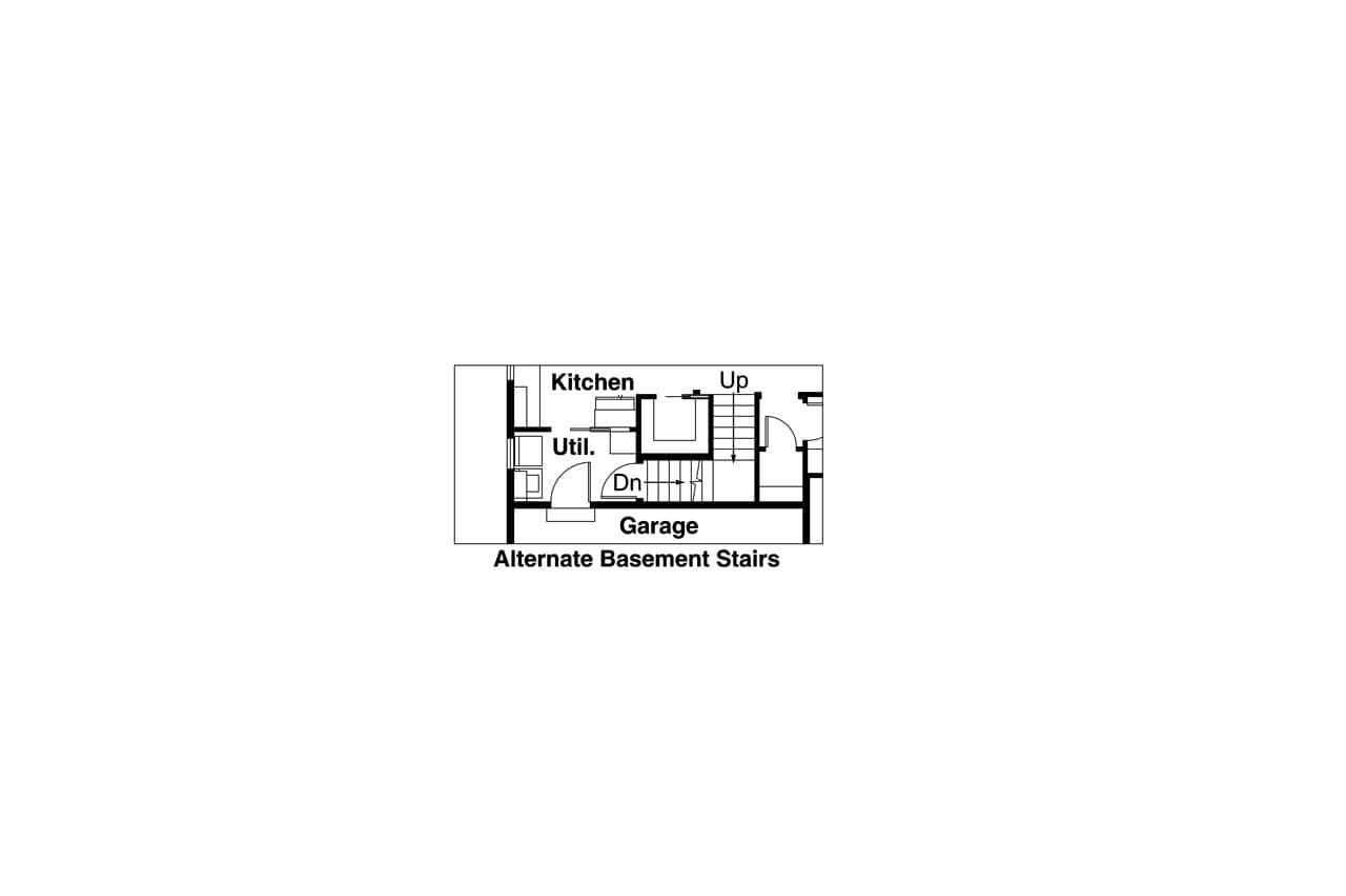 Craftsman House Plan - Sutherlin 30-812 - Basement Floor Plan 