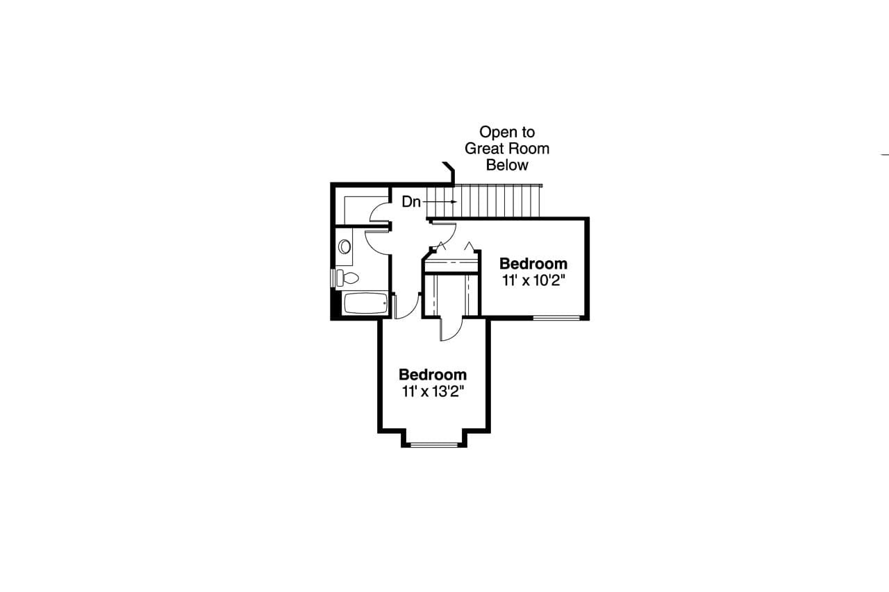 Secondary Image - Country House Plan - Susanville 30-114 - 2nd Floor Plan 