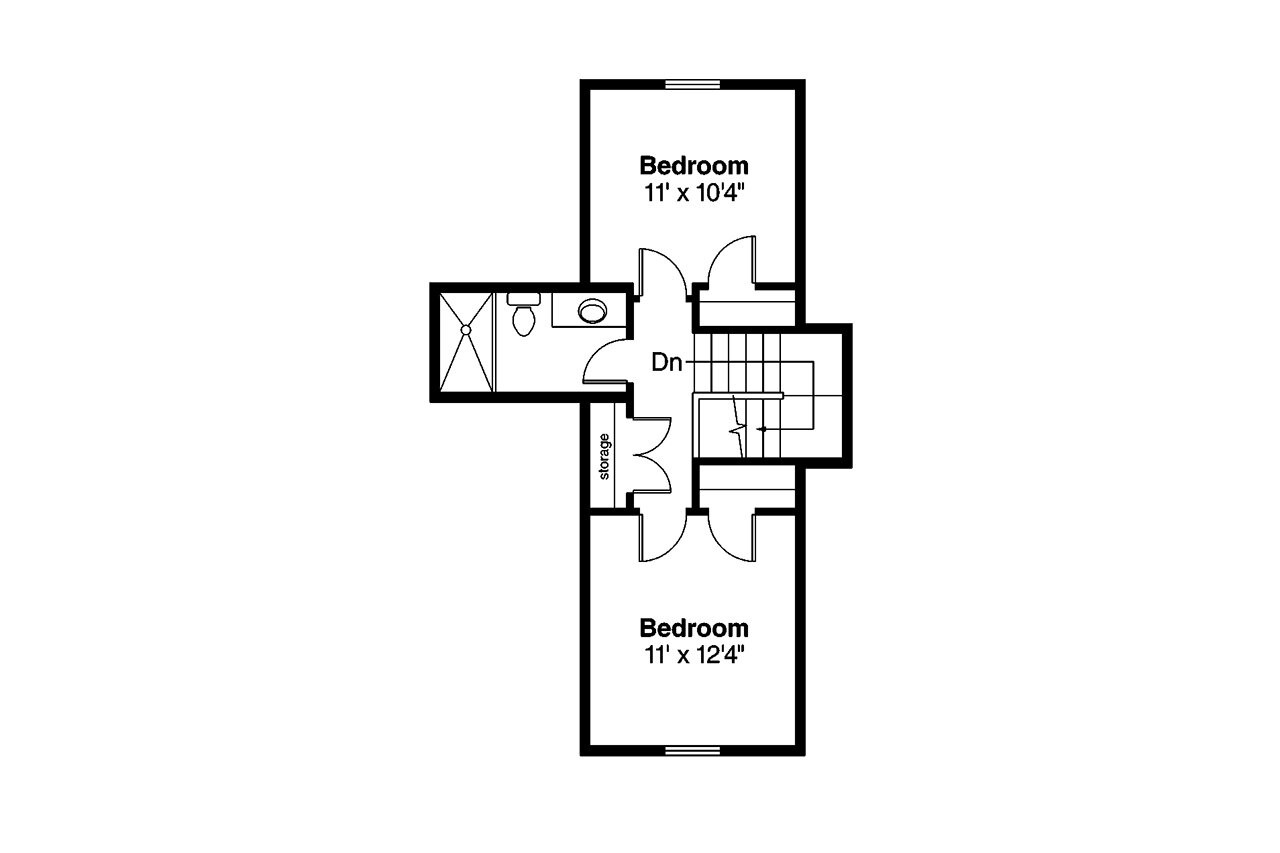 Cottage House Plan - Danville 30-284 - 2nd Floor Plan 