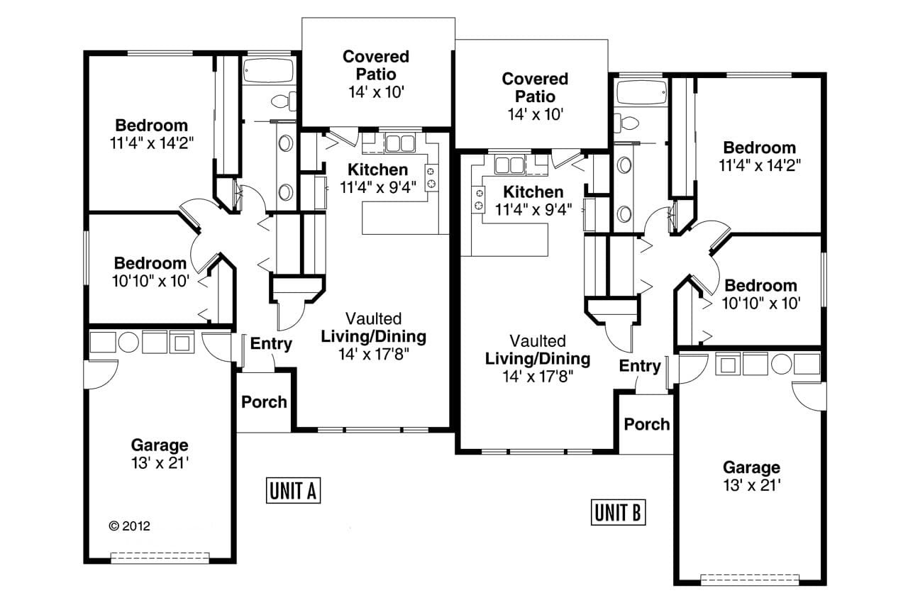 Craftsman House Plan - Torrington 60-010 - 1st Floor Plan 