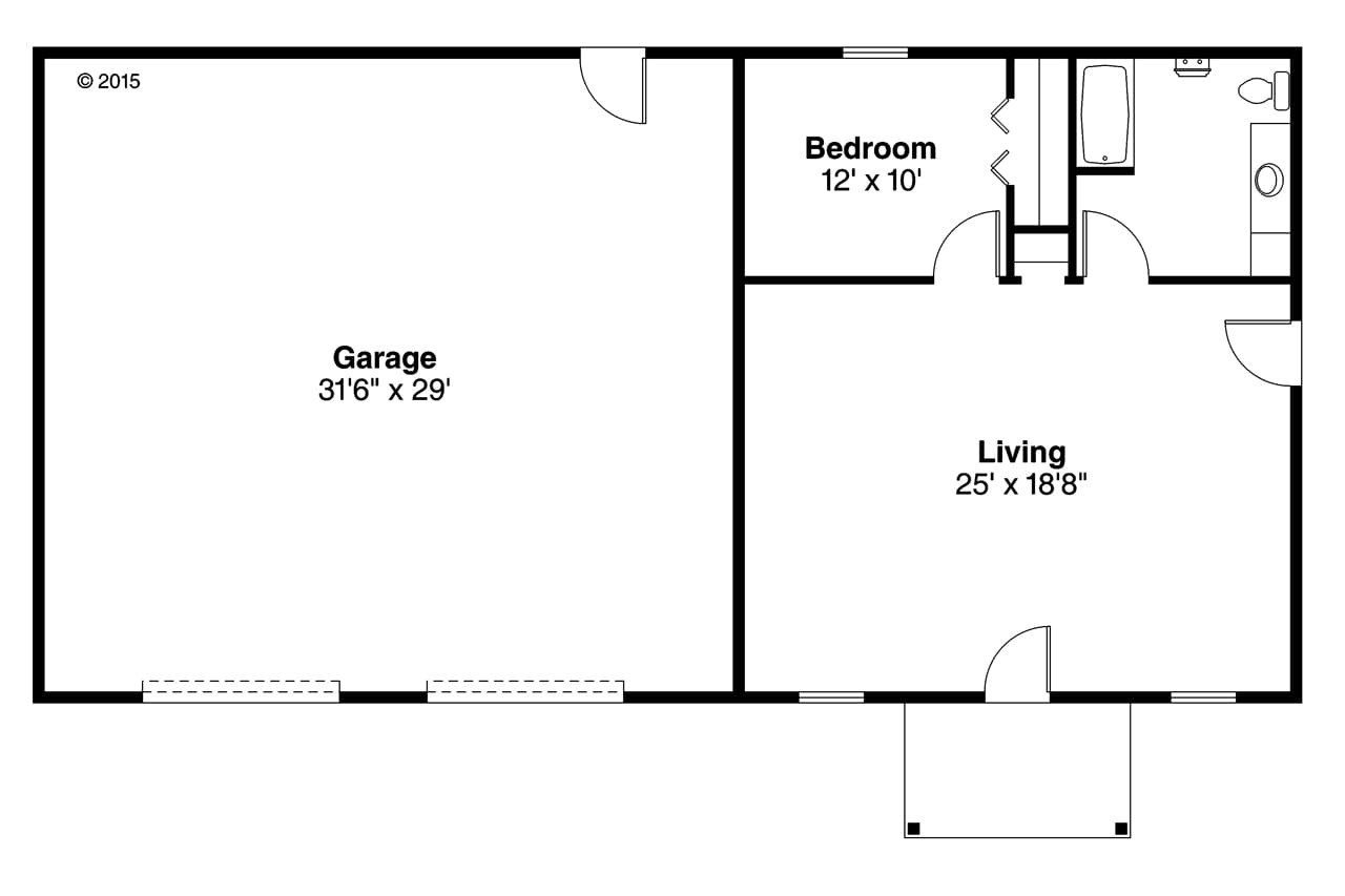 Country House Plan - 20-158 - 1st Floor Plan 
