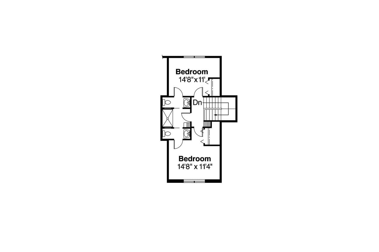 Secondary Image - European House Plan - Brelsford 30-202 - 2nd Floor Plan 