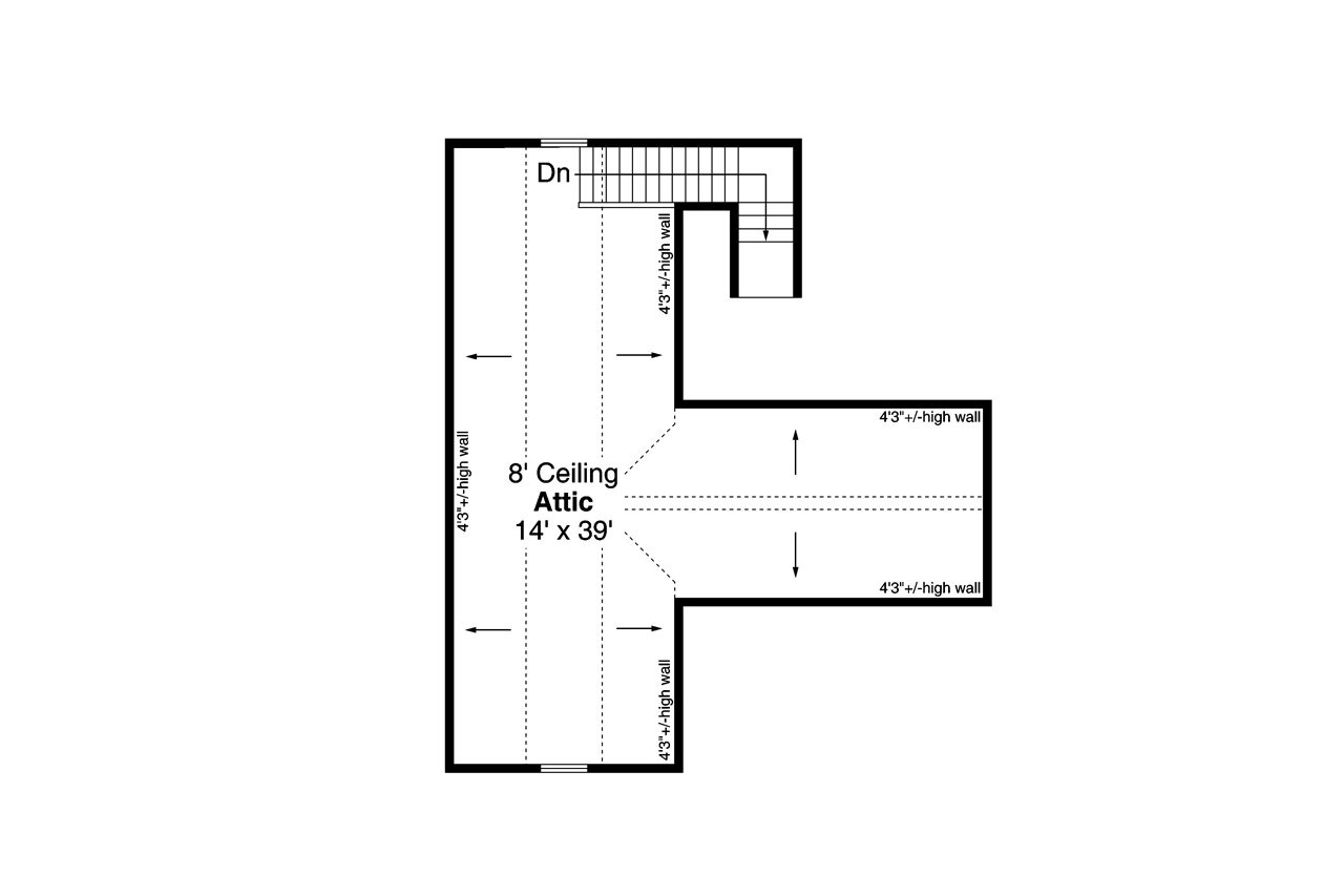 Secondary Image - Traditional House Plan - Garage 20-351 - 2nd Floor Plan 