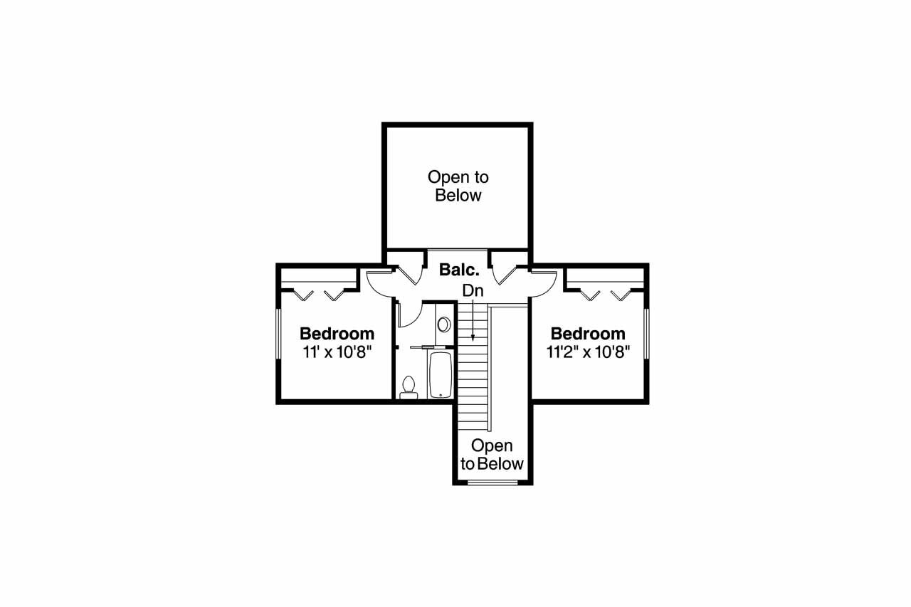 Secondary Image - Craftsman House Plan - Holshire 30-635 - 2nd Floor Plan 