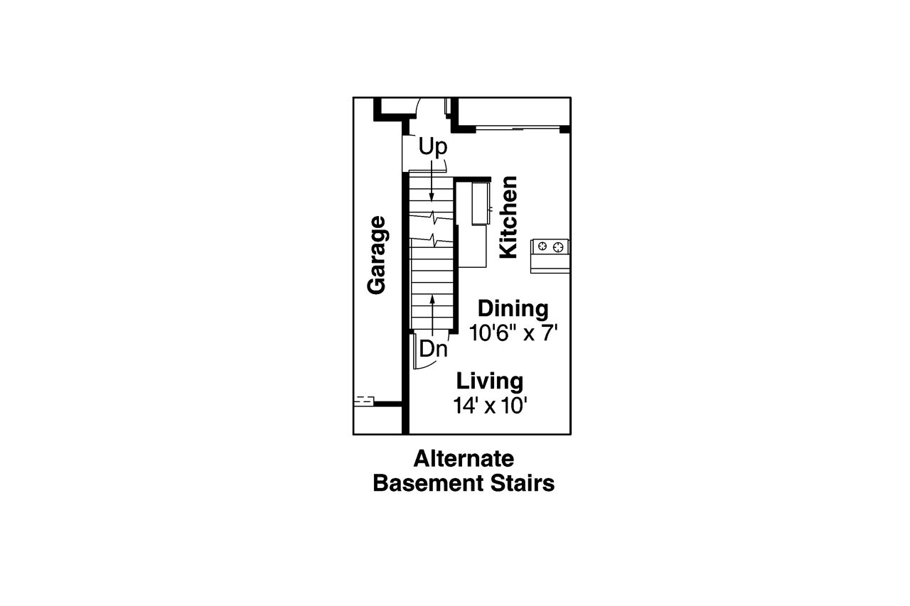 Craftsman House Plan - Cranbrook 60-009 - Basement Floor Plan 