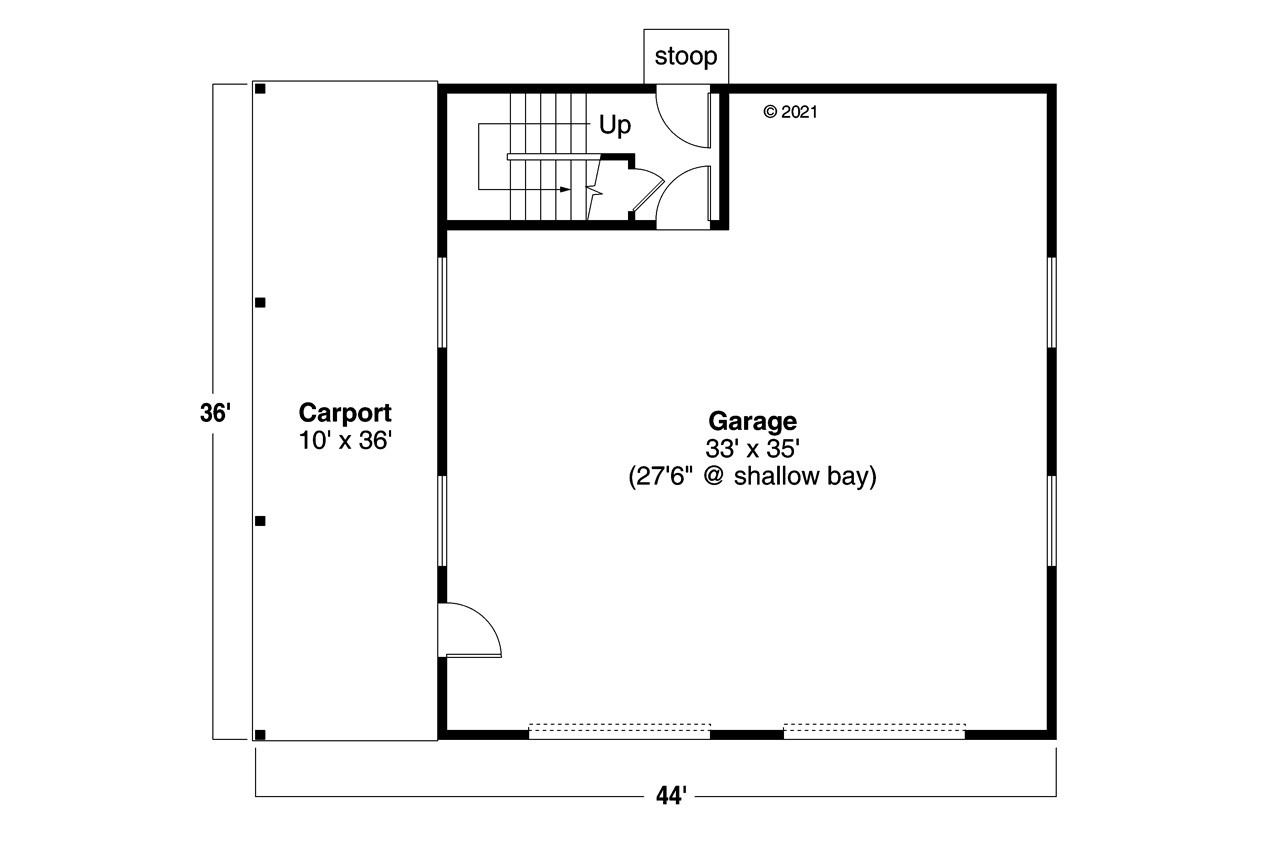 Craftsman House Plan - 20-315 - 1st Floor Plan 