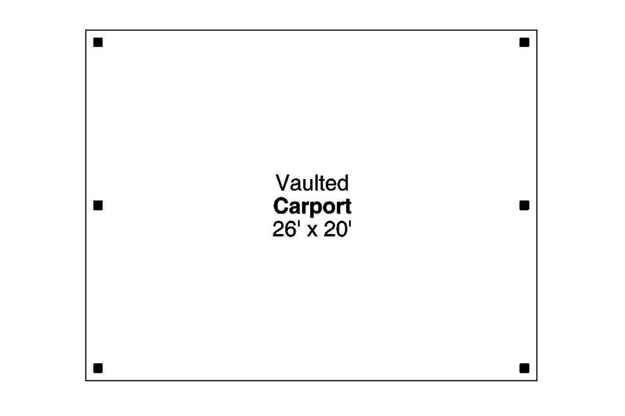 Traditional House Plan - Carport 20-196 - 1st Floor Plan 