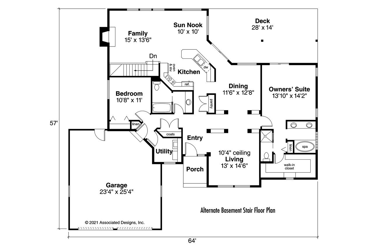Alternate Basement Floor Plan - Other Floor Plan 