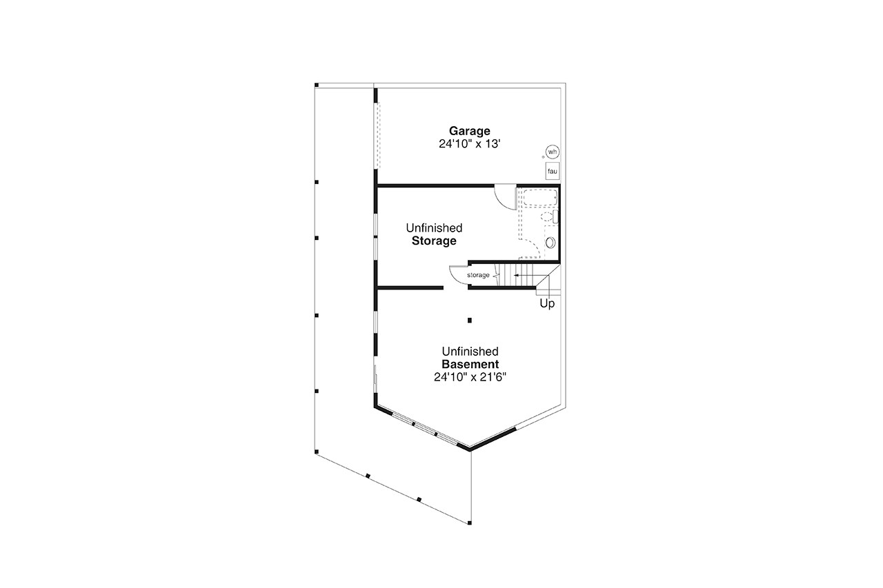 Lodge Style House Plan - Eagle Crest 2 31-383 - Basement Floor Plan 