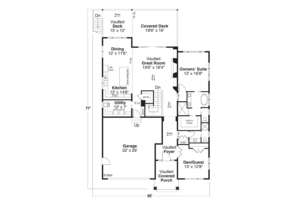 Contemporary House Plan - Austell 31-395 - 1st Floor Plan 