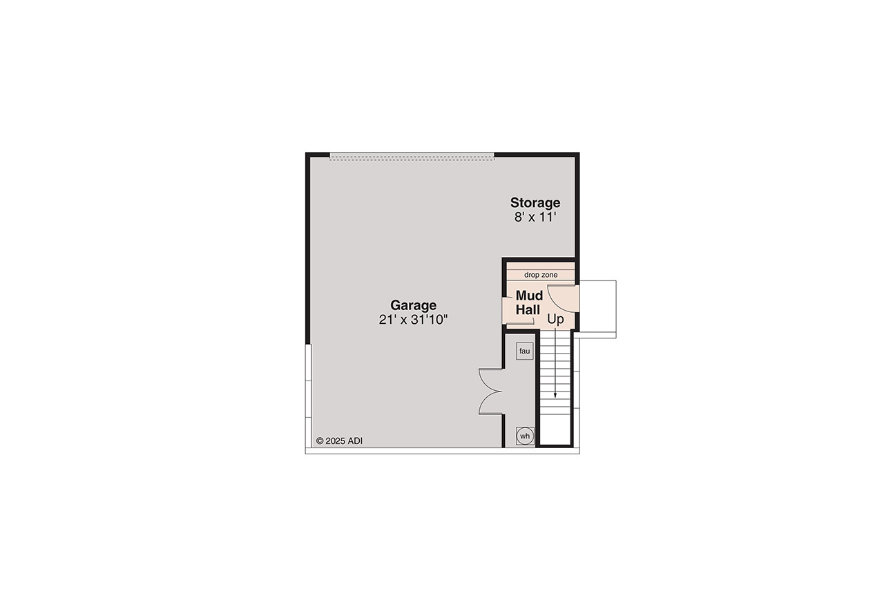 Craftsman House Plan - Groveland 31-397 - Basement Floor Plan 