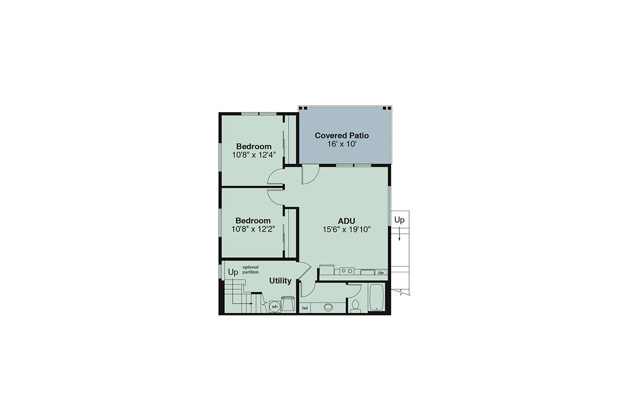 Cottage House Plan - Willow Bend 60-080 - Basement Floor Plan 
